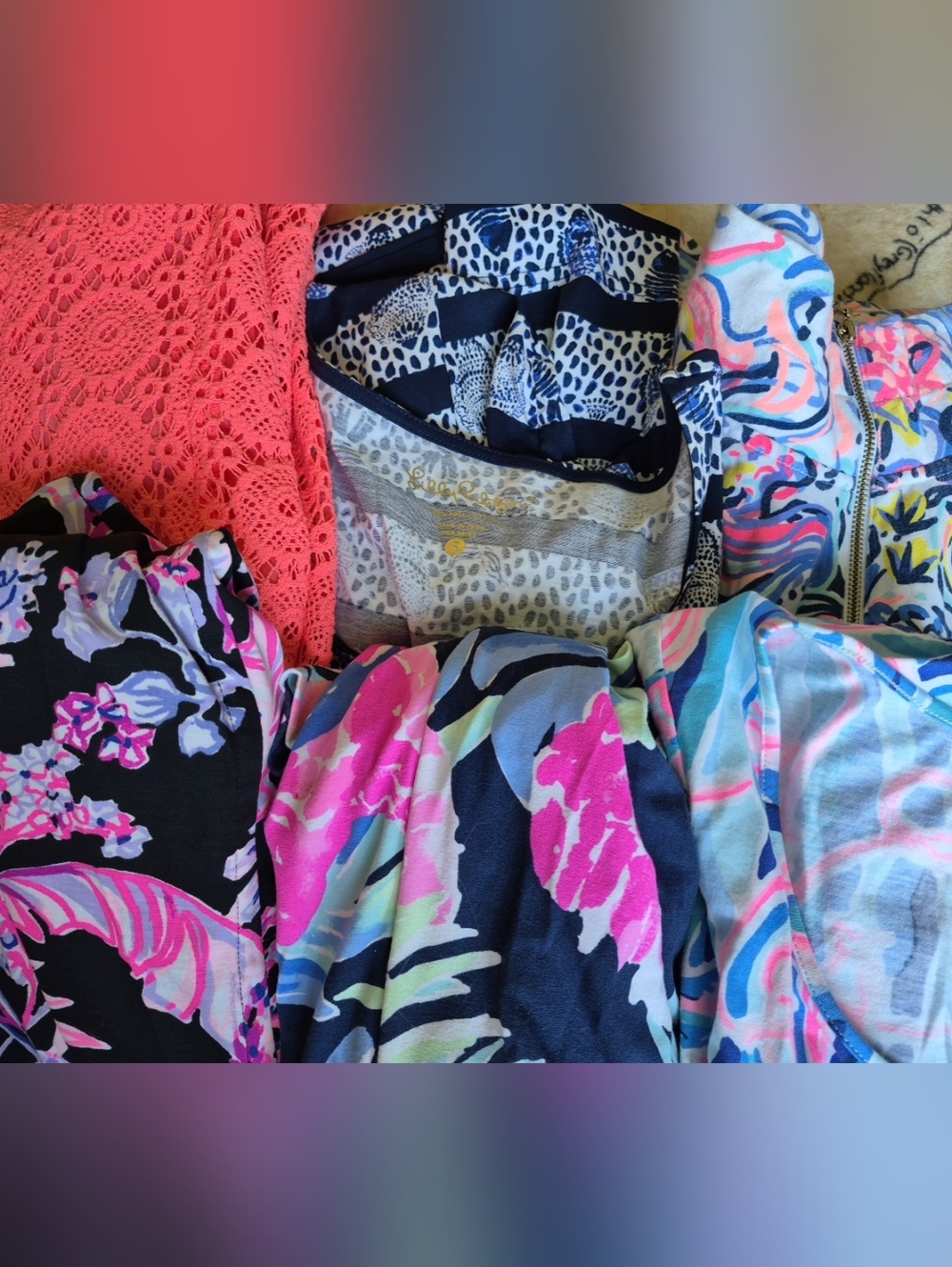 Lilly Pulitzer Size Small Dress Lot Floral Fish Lace